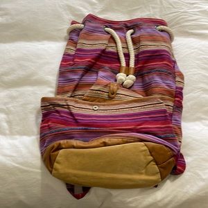Multi-colored Cloth Backpack